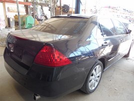 2007 Honda Accord EX Black Sedan 3.0L AT #A24924